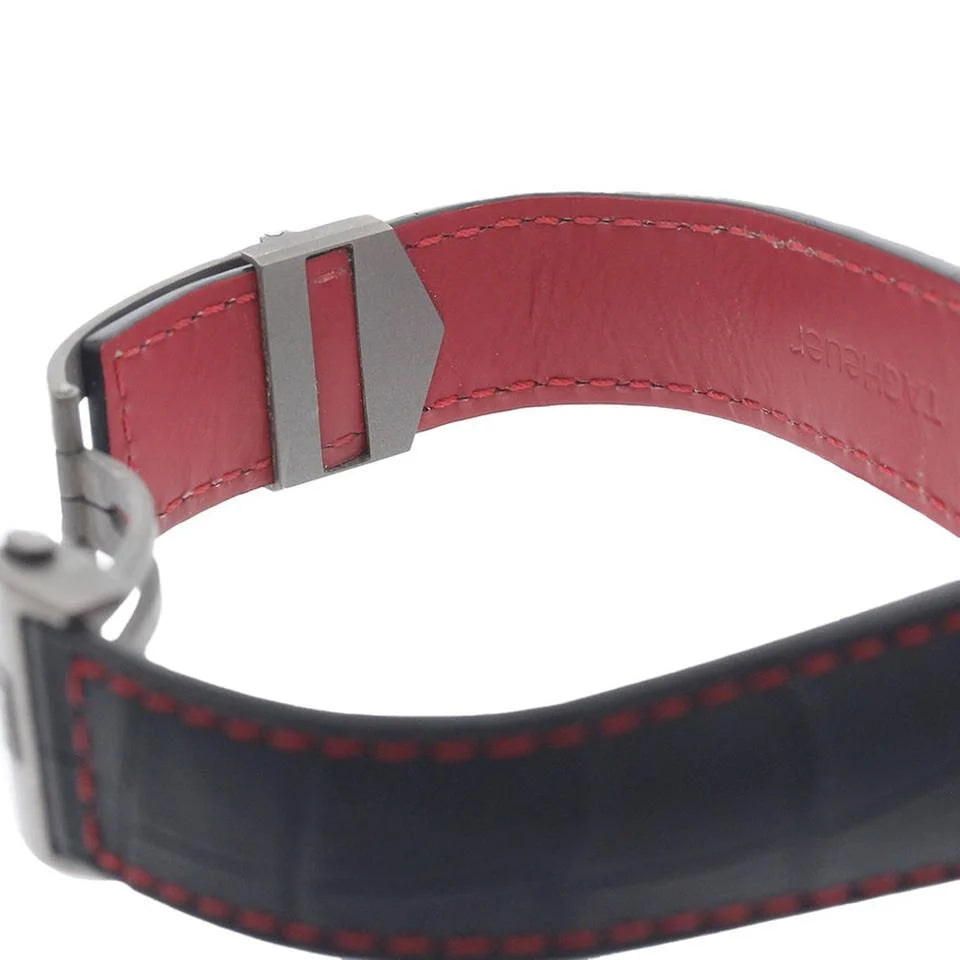TAG Heuer Carrera  FC6237 FC5039 CAR2A80 Black and Red Leather Strap 22mm | Genuine OEM