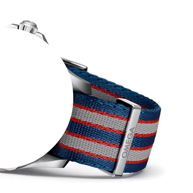 OMEGA Seamaster 031CWZ006709 94512002 21232412004001 Nato Blue and Red textile strap 20mm  | Genuine OEM