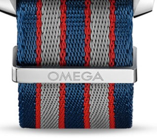 OMEGA Seamaster 031CWZ006709 94512002 21232412004001 Nato Blue and Red textile strap 20mm  | Genuine OEM