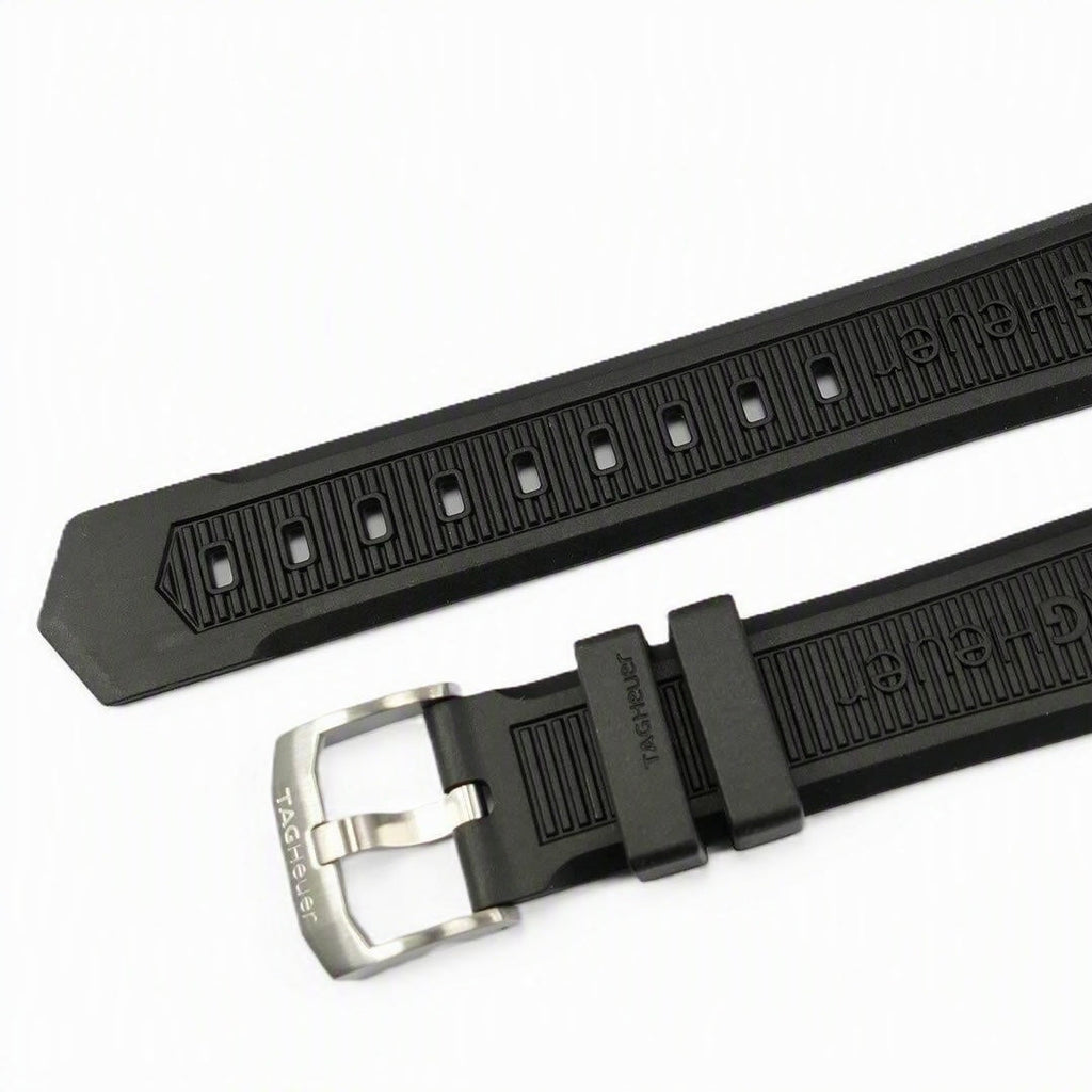 TAG Heuer Formula 1 BT0714 CAH1110 FC1066  Black rubber strap and buckle 19.97mm  | Genuine OEM