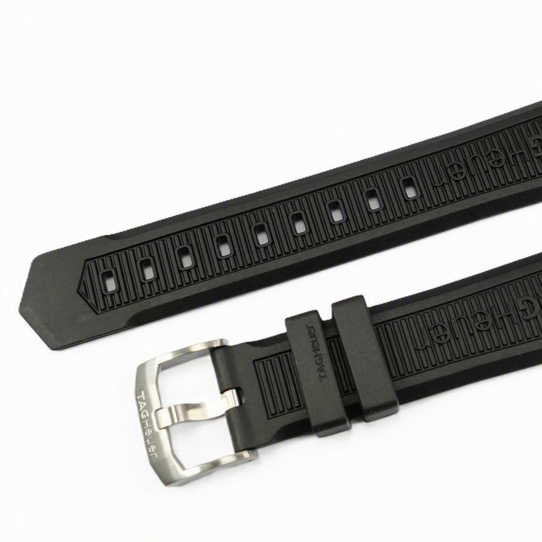 TAG Heuer Formula 1 BT0714 CAH1110 FC1066  Black rubber strap and buckle 19.97mm  | Genuine OEM