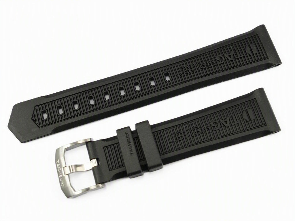 TAG Heuer Formula 1 BT0714 CAH1110 FC1066  Black rubber strap and buckle 19.97mm  | Genuine OEM