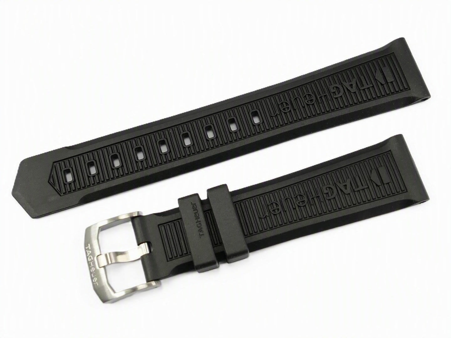 TAG Heuer Formula 1 BT0714 CAH1110 FC1066  Black rubber strap and buckle 19.97mm  | Genuine OEM