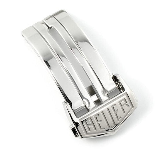 TAG Heuer Monaco, Carrera, Silverstone FC5042 Polished steel folding clasp 18mm | Genuine OEM