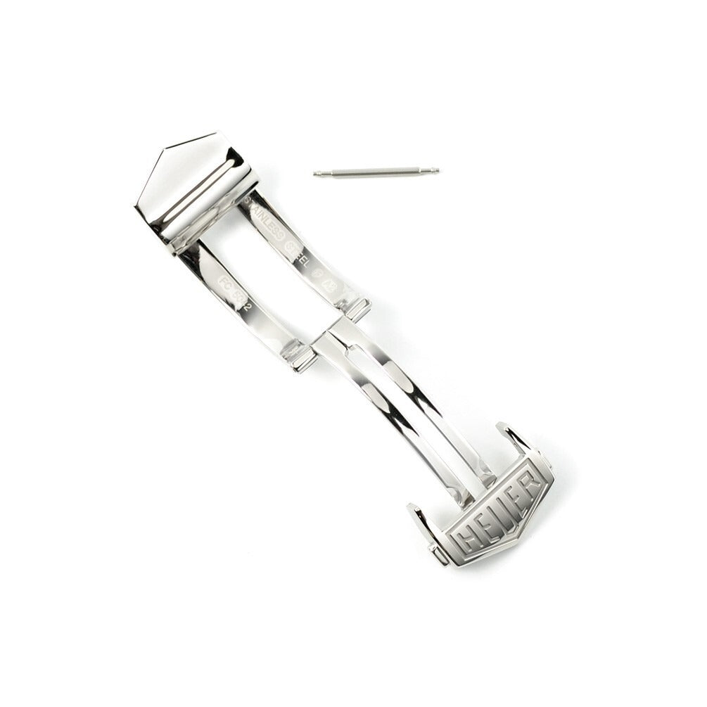 TAG Heuer Monaco, Carrera, Silverstone FC5042 Polished steel folding clasp 18mm | Genuine OEM